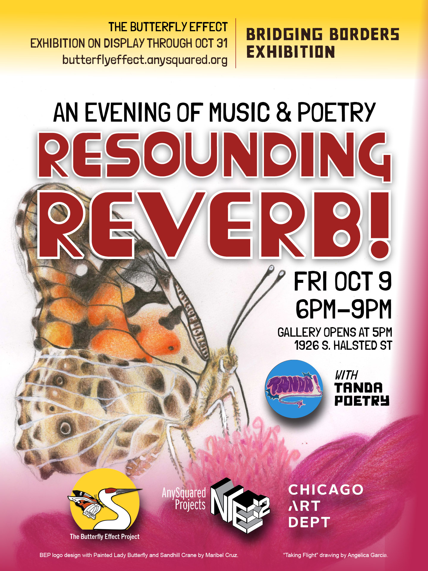Oct 9th | Resounding Reverb, an Evening of Music & Poetry